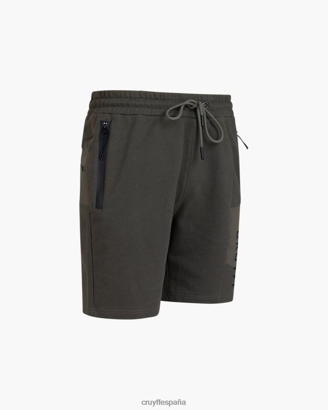 quinn corto Cruyff hombres ejercito verde D6DNB142 bermudas