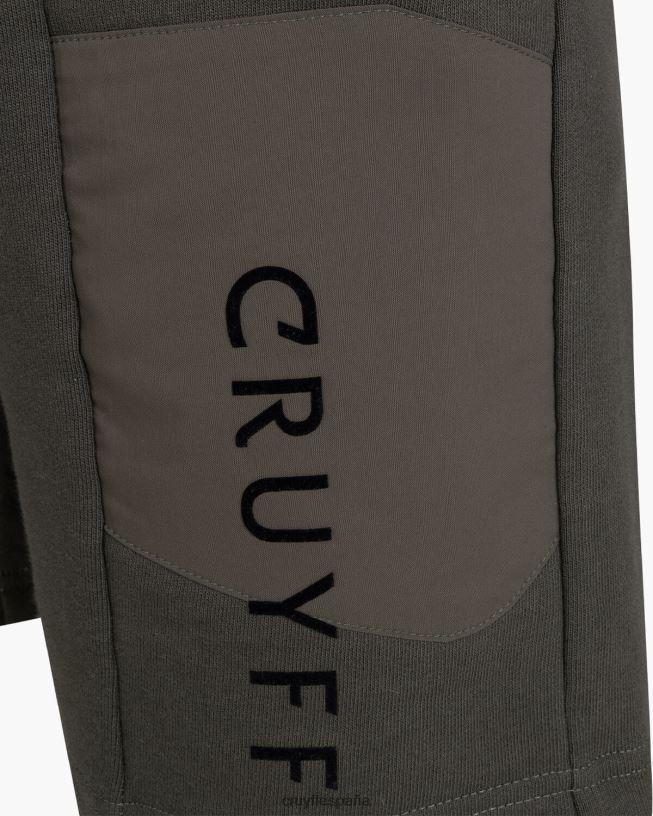 quinn corto Cruyff hombres ejercito verde D6DNB142 bermudas