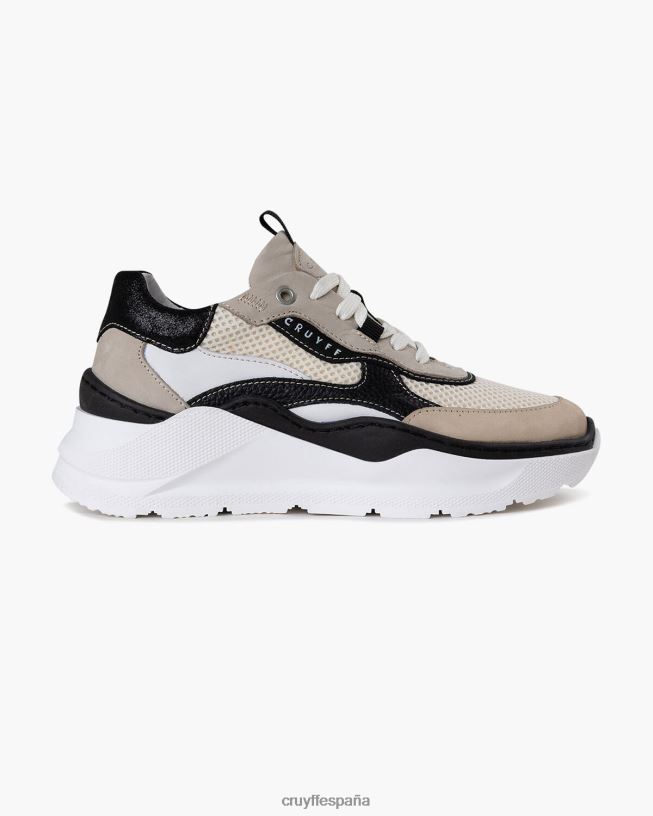 roana audaz Cruyff mujer blanco negro D6DNB1052 zapatillas