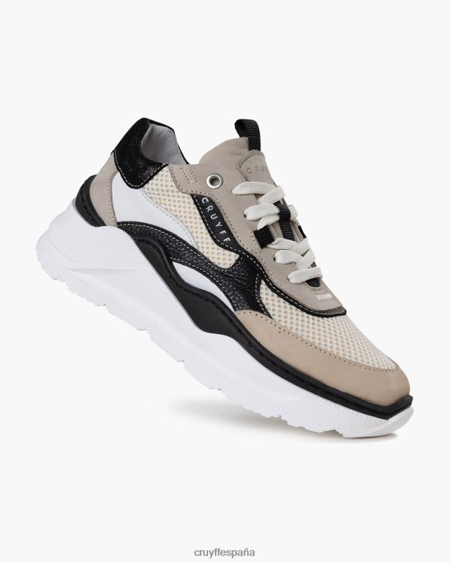 roana audaz Cruyff mujer blanco negro D6DNB1052 zapatillas