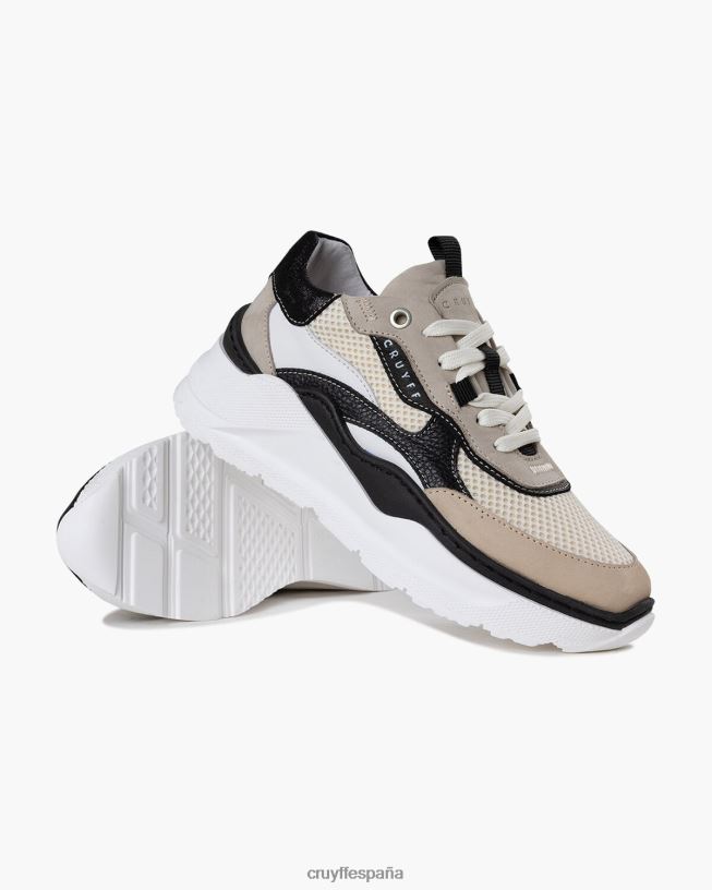 roana audaz Cruyff mujer blanco negro D6DNB1052 zapatillas