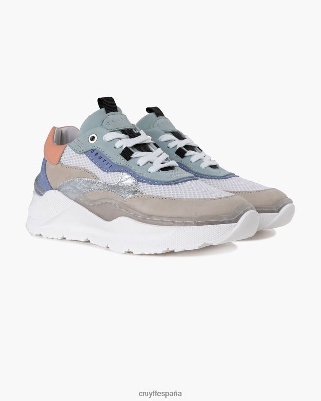 roana audaz Cruyff mujer plata blanca D6DNB1053 zapatillas