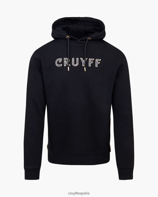 sera sudadera con capucha Cruyff hombres negro D6DNB496 sudadera