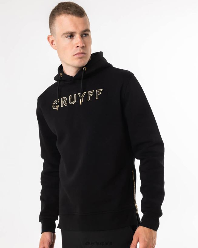 sera sudadera con capucha Cruyff hombres negro D6DNB496 sudadera