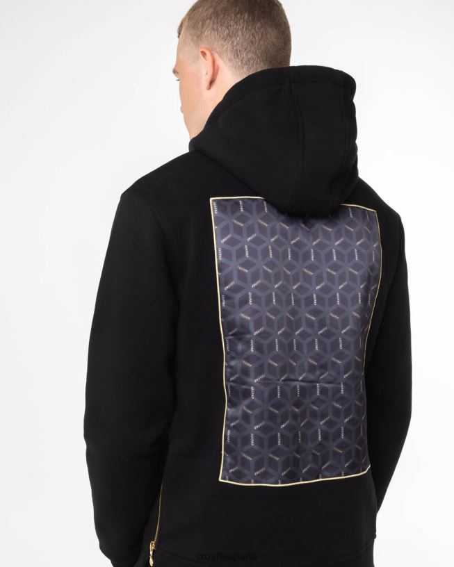 sera sudadera con capucha Cruyff hombres negro D6DNB496 sudadera