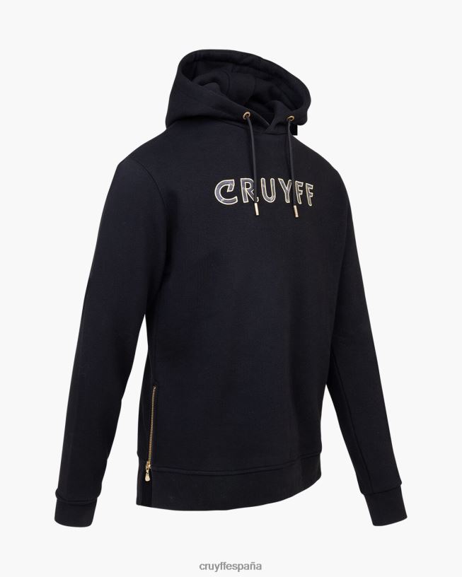 sera sudadera con capucha Cruyff hombres negro D6DNB496 sudadera