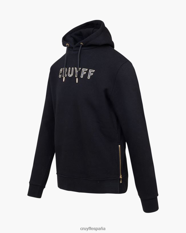 sera sudadera con capucha Cruyff hombres negro D6DNB496 sudadera