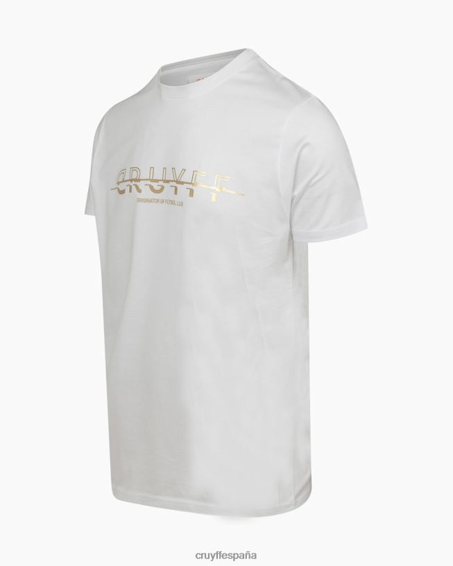 set Cruyff hombres Oro blanco D6DNB197 camiseta