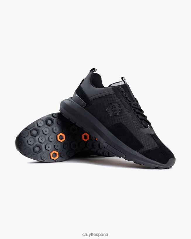 subutai Cruyff hombres negro D6DNB484 zapatillas