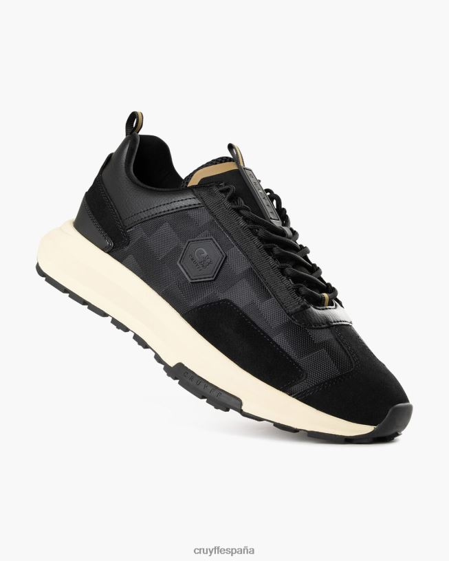 subutai Cruyff hombres oro negro D6DNB131 zapatillas