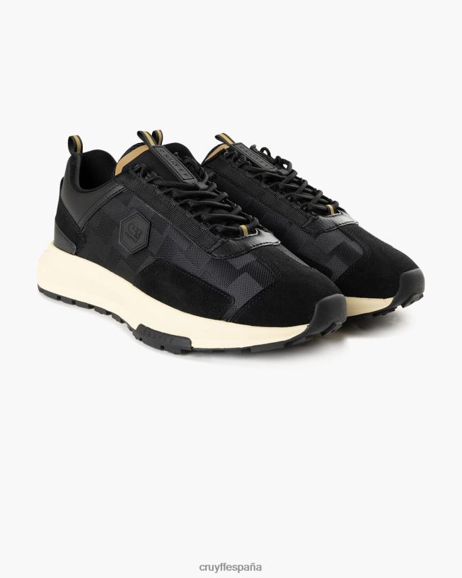 subutai Cruyff hombres oro negro D6DNB131 zapatillas