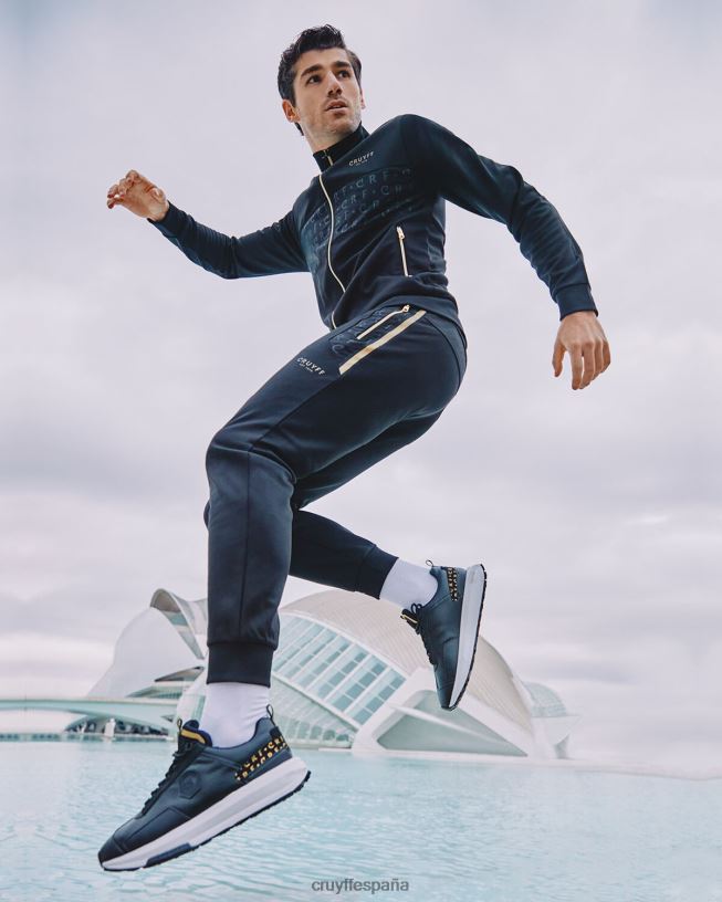 subutai Cruyff hombres oro negro D6DNB303 zapatillas