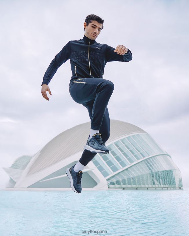 subutai Cruyff hombres oro negro D6DNB303 zapatillas