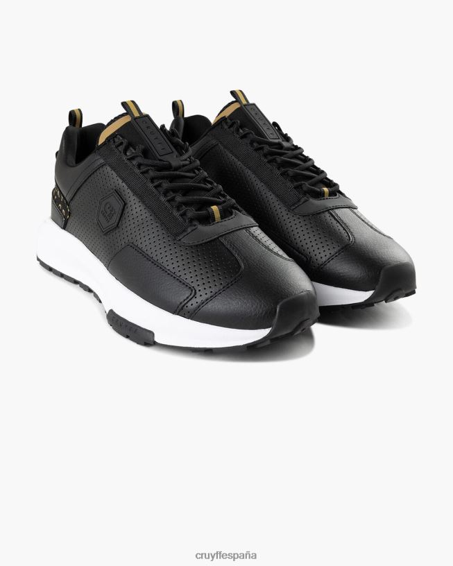 subutai Cruyff hombres oro negro D6DNB303 zapatillas