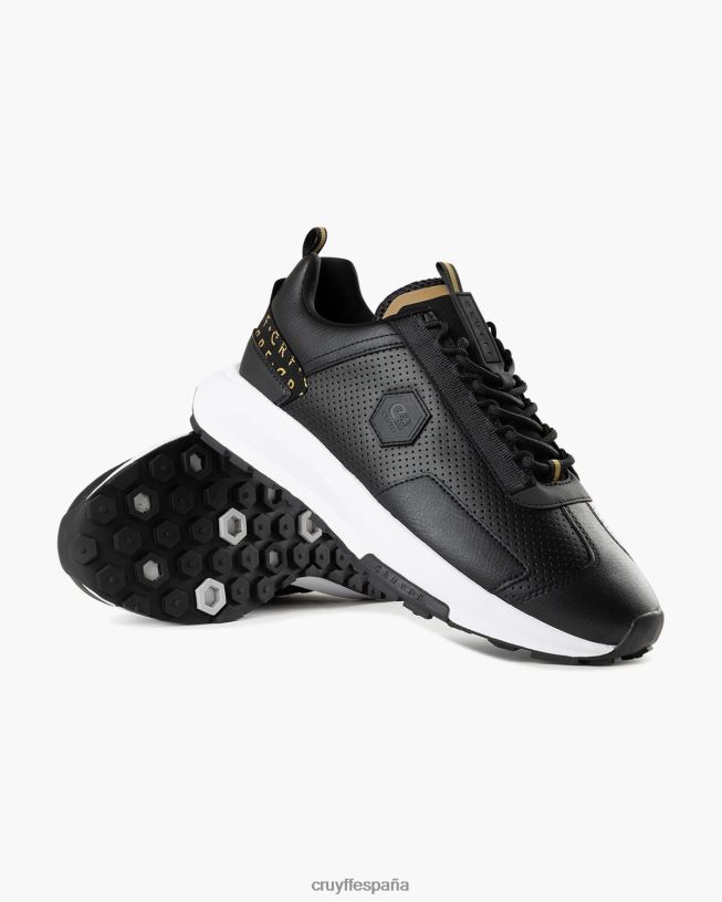 subutai Cruyff hombres oro negro D6DNB303 zapatillas