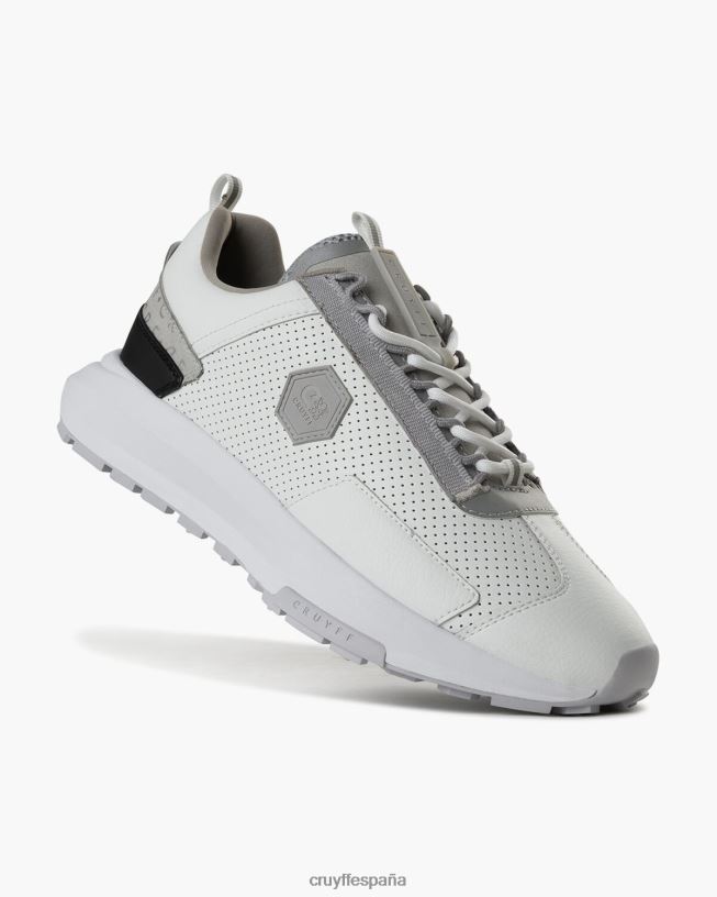 subutai Cruyff hombres plata blanca D6DNB302 zapatillas