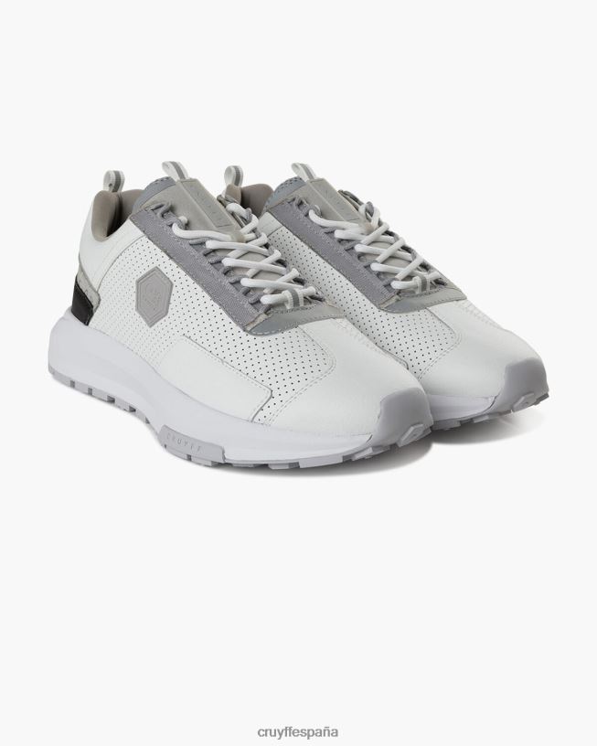 subutai Cruyff hombres plata blanca D6DNB302 zapatillas