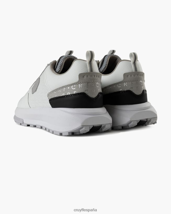 subutai Cruyff hombres plata blanca D6DNB302 zapatillas