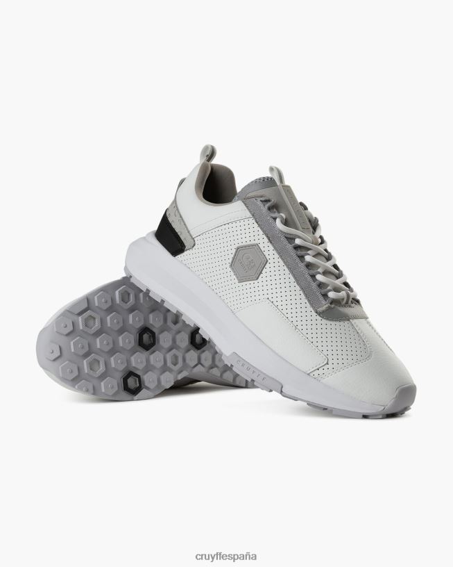 subutai Cruyff hombres plata blanca D6DNB302 zapatillas