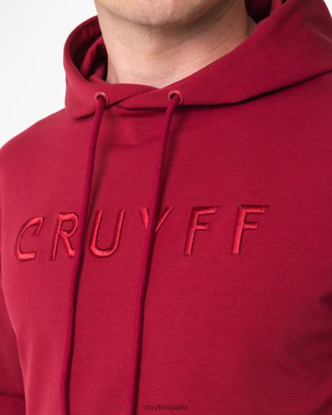sudadera con capucha Cruyff hombres Burdeos D6DNB491 sudadera