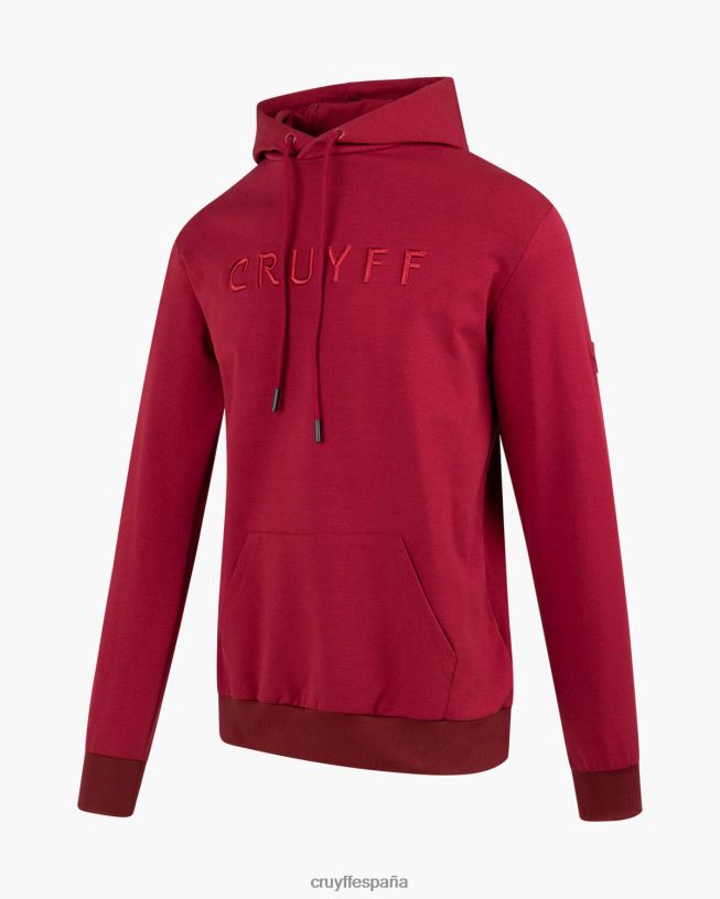 sudadera con capucha Cruyff hombres Burdeos D6DNB491 sudadera