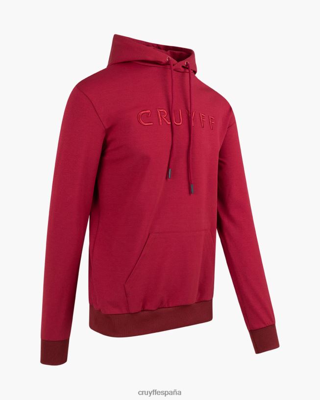 sudadera con capucha Cruyff hombres Burdeos D6DNB491 sudadera