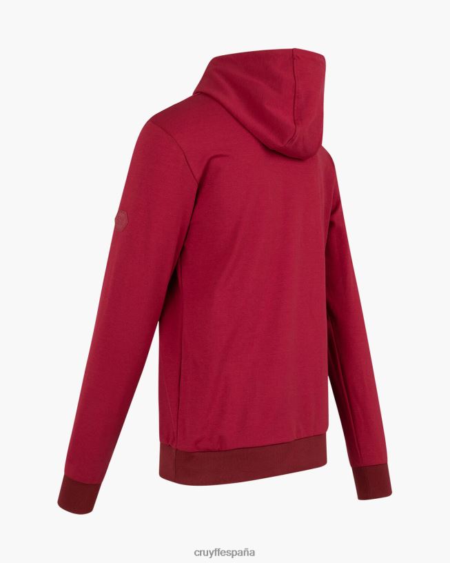 sudadera con capucha Cruyff hombres Burdeos D6DNB491 sudadera