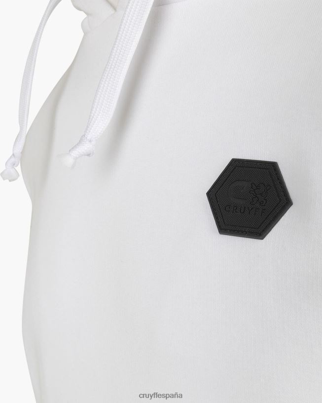 sudadera con capucha Cruyff hombres blanco D6DNB406 sudadera