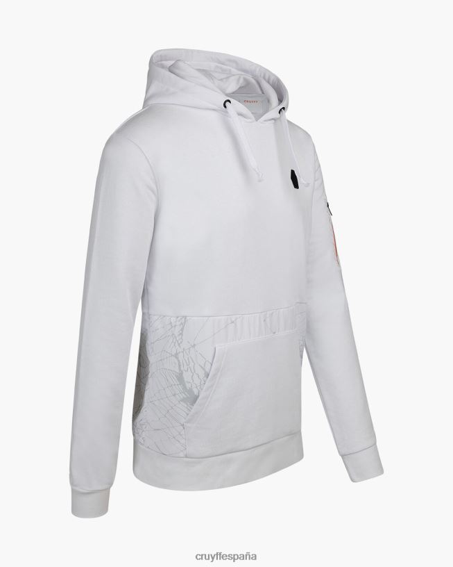 sudadera con capucha Cruyff hombres blanco D6DNB406 sudadera