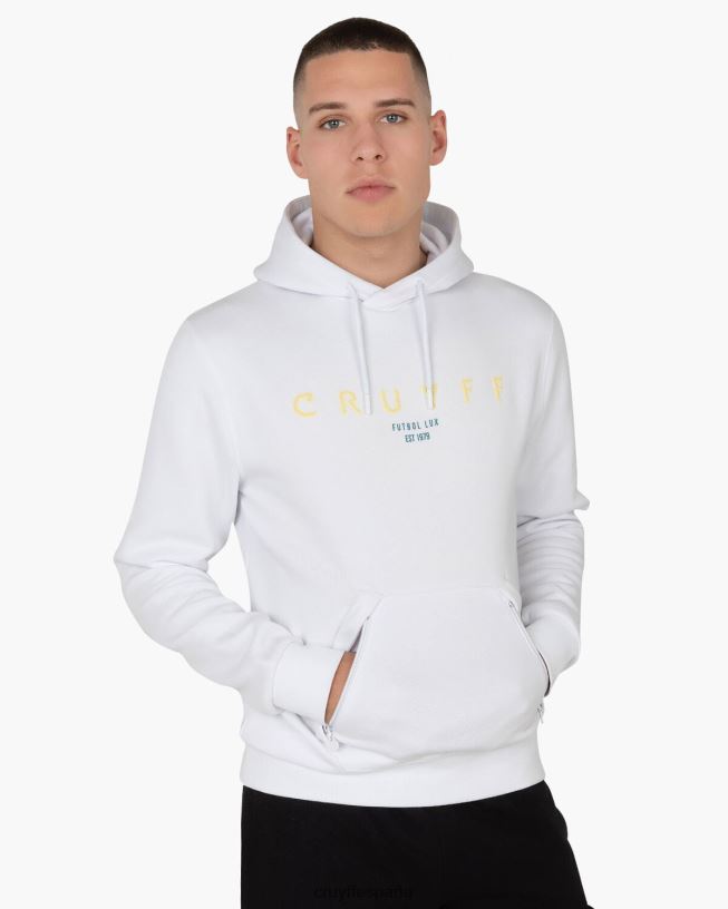 sudadera con capucha Cruyff hombres blanco D6DNB823 sudadera