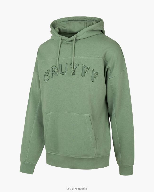 sudadera con capucha Cruyff hombres bosque verde D6DNB96 sudadera