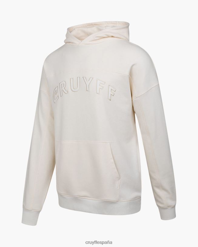 sudadera con capucha Cruyff hombres crema D6DNB97 sudadera
