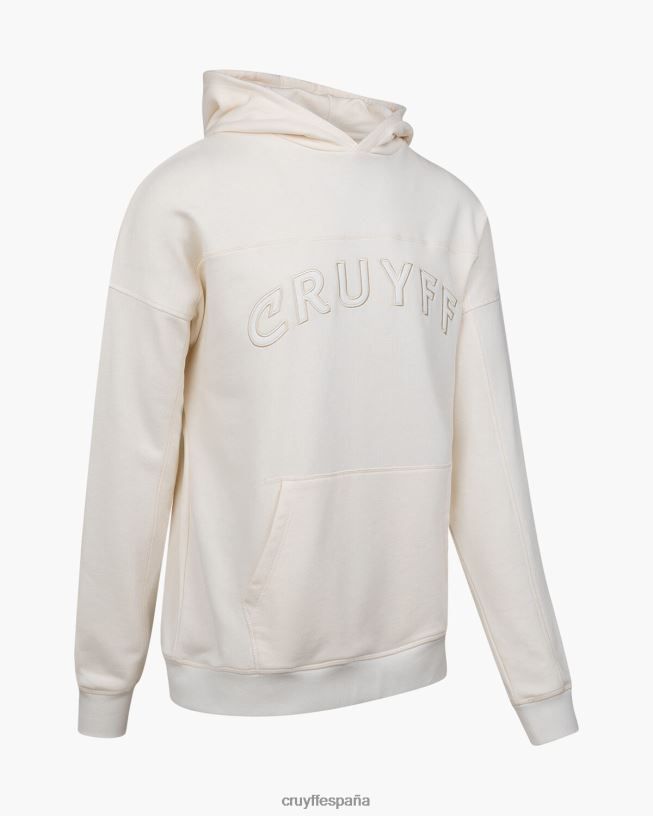 sudadera con capucha Cruyff hombres crema D6DNB97 sudadera
