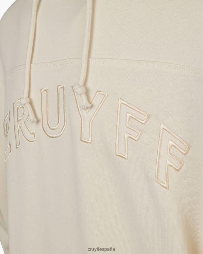 sudadera con capucha Cruyff hombres crema D6DNB97 sudadera