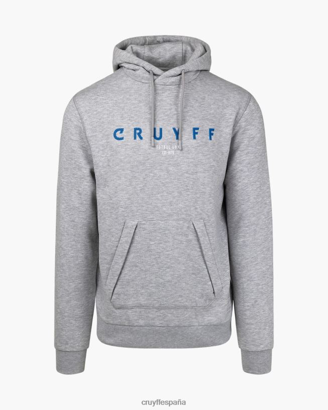 sudadera con capucha Cruyff hombres gris D6DNB824 sudadera