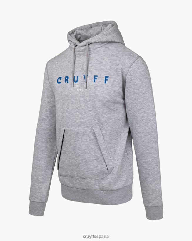 sudadera con capucha Cruyff hombres gris D6DNB824 sudadera
