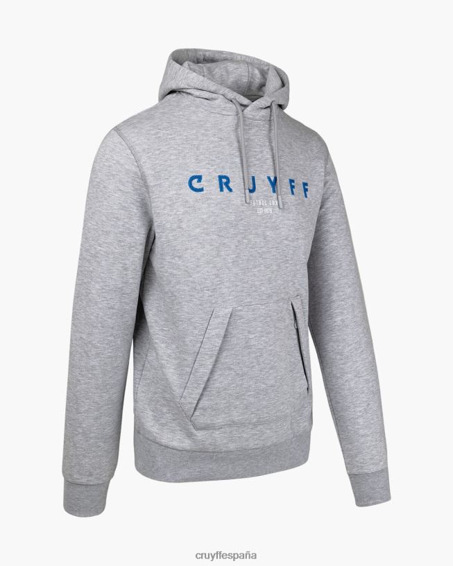 sudadera con capucha Cruyff hombres gris D6DNB824 sudadera