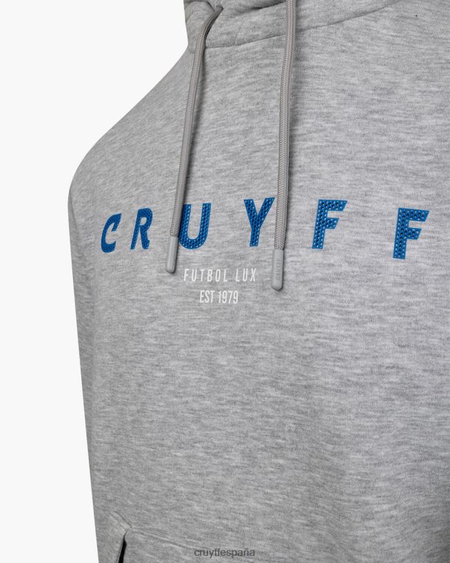 sudadera con capucha Cruyff hombres gris D6DNB824 sudadera