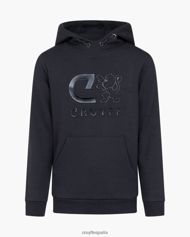 sudadera con capucha Cruyff hombres negro D6DNB1164 sudadera