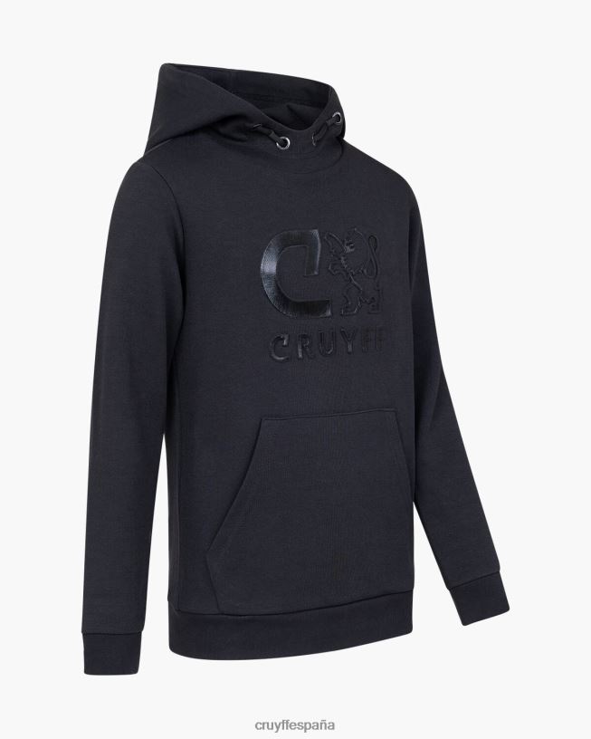 sudadera con capucha Cruyff hombres negro D6DNB1164 sudadera