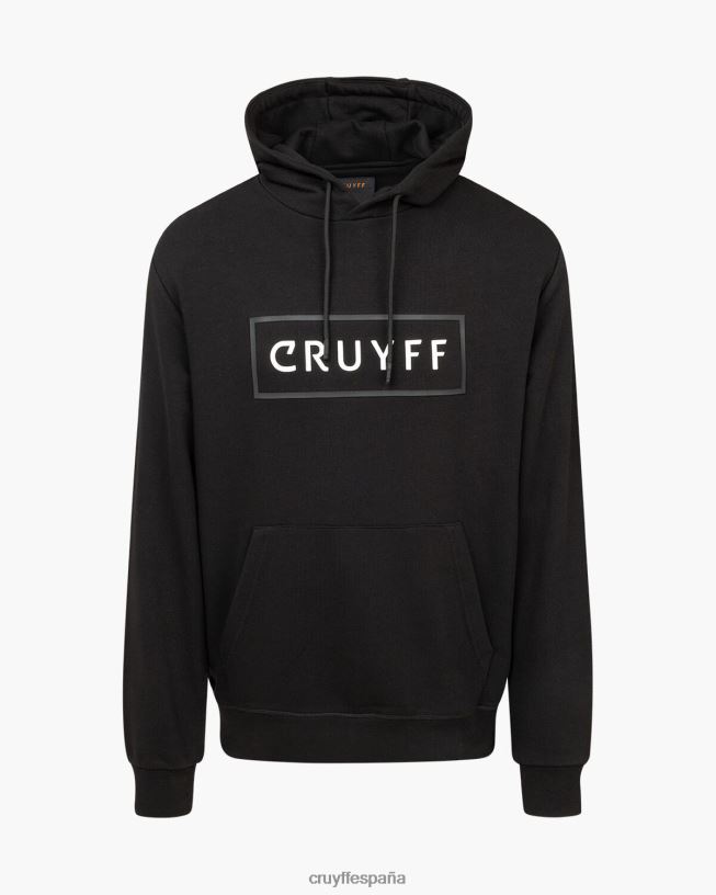 sudadera con capucha Cruyff hombres negro D6DNB195 sudadera