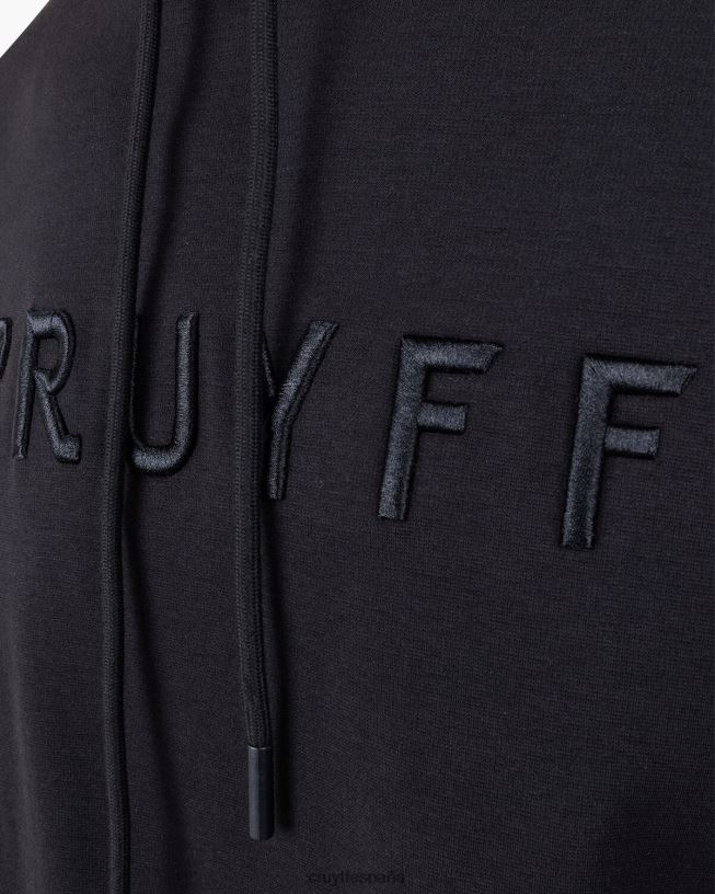 sudadera con capucha Cruyff hombres negro D6DNB580 sudadera