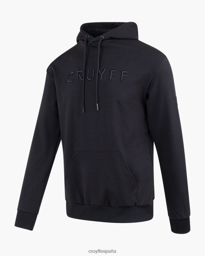 sudadera con capucha Cruyff hombres negro D6DNB580 sudadera