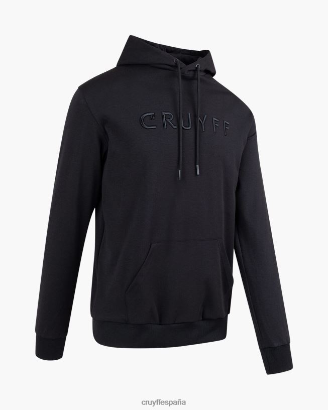 sudadera con capucha Cruyff hombres negro D6DNB580 sudadera