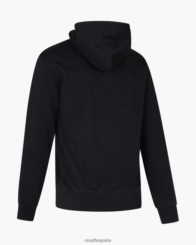 sudadera con capucha Cruyff hombres negro D6DNB587 sudadera