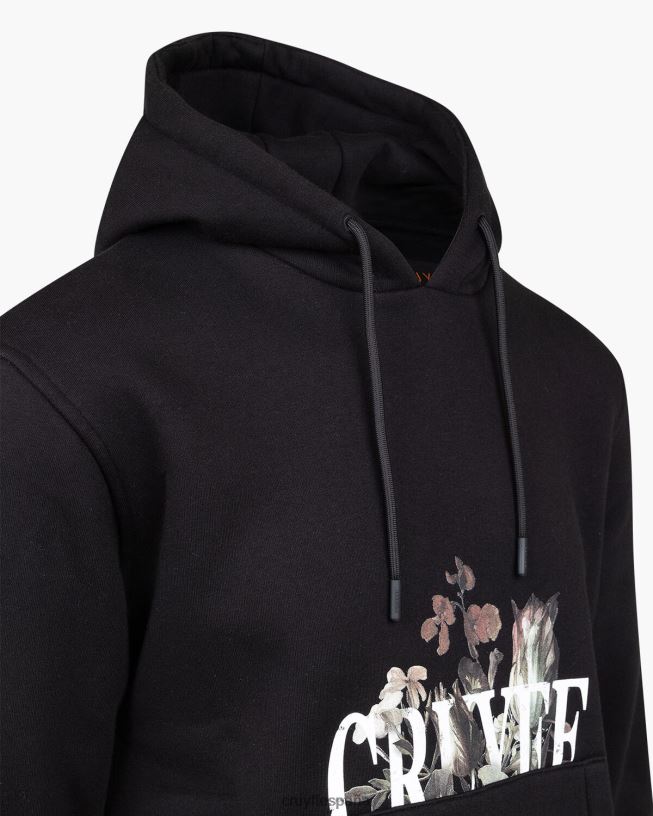 sudadera con capucha Cruyff hombres negro D6DNB658 sudadera