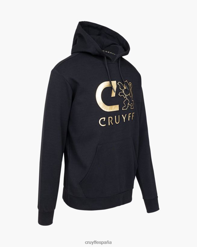sudadera con capucha Cruyff hombres oro D6DNB393 sudadera