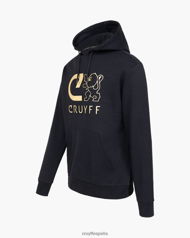 sudadera con capucha Cruyff hombres oro D6DNB393 sudadera