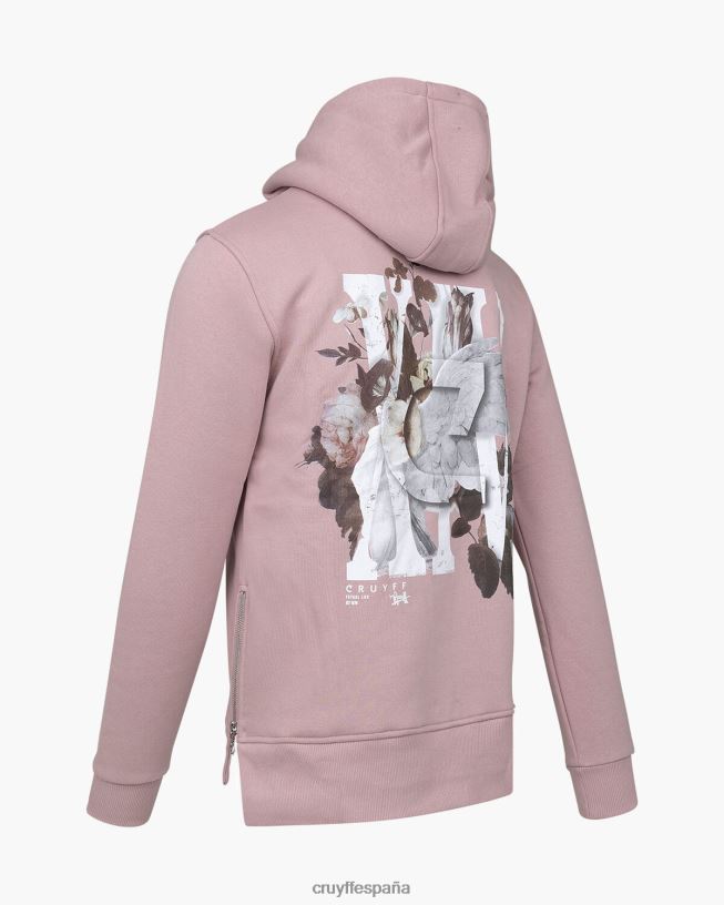 sudadera con capucha Cruyff hombres rosa D6DNB657 sudadera