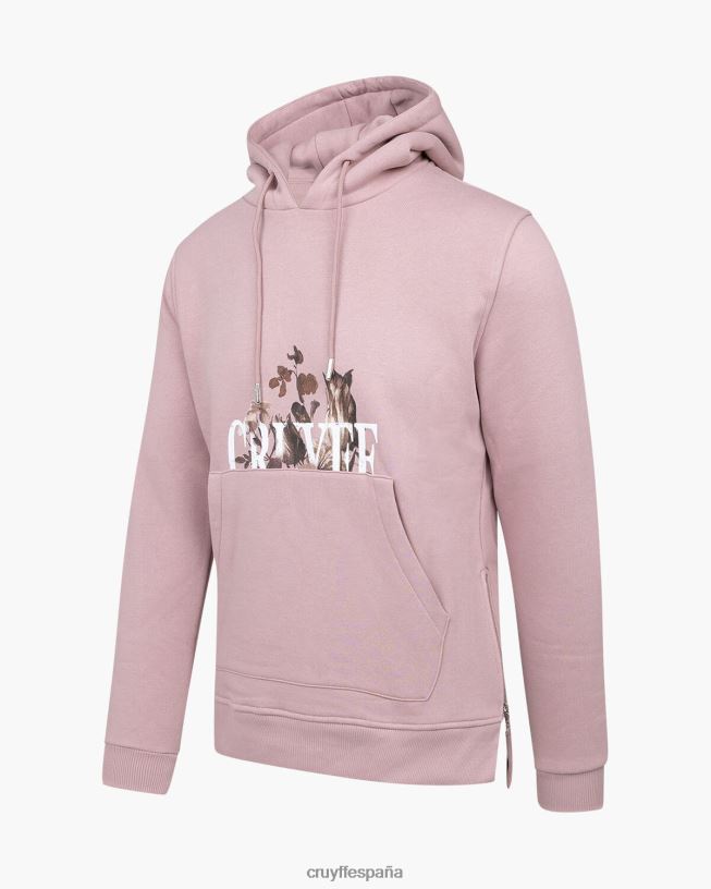 sudadera con capucha Cruyff hombres rosa D6DNB657 sudadera
